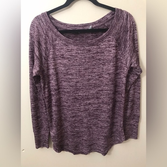 ATHLETA ‘Pose’ Womens Modal Crew Neck Long Sleeve Marled Tunic Soft Top Size M - Picture 3 of 13